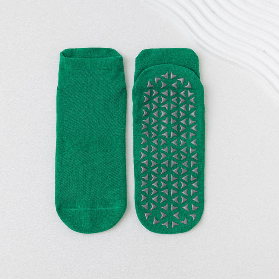 Olivenorma Solid Color Ankle Five-Toe Sport Women's Yoga Socks - Dark Green - 10 Pairs - image 5