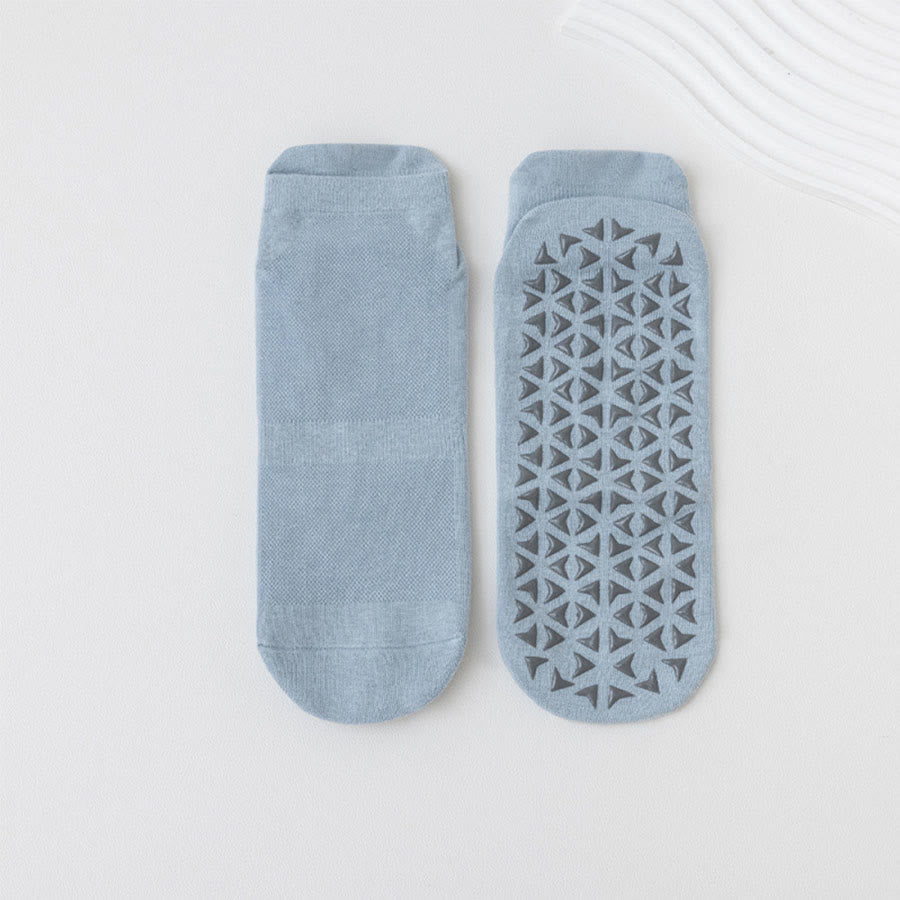 Olivenorma Solid Color Ankle Five-Toe Sport Women's Yoga Socks - Light Gray - 10 Pairs - image 20