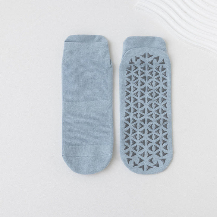 Olivenorma Solid Color Ankle Five-Toe Sport Women's Yoga Socks - Light Gray - 10 Pairs - image 20