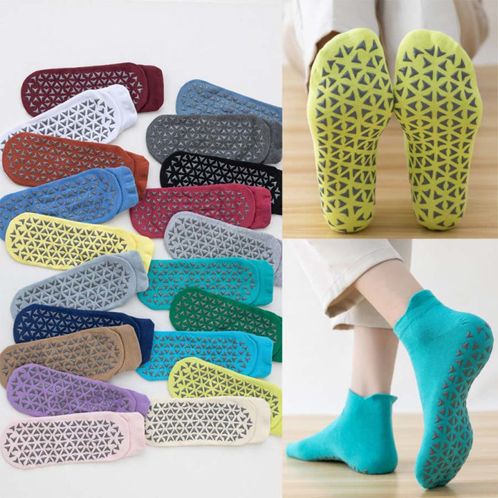 Olivenorma Solid Color Ankle Five-Toe Sport Women's Yoga Socks - image 22