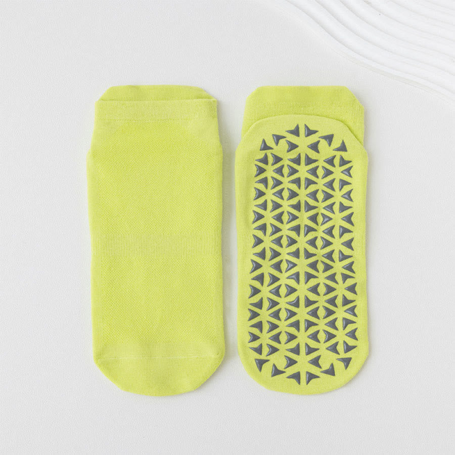 Olivenorma Solid Color Ankle Five-Toe Sport Women's Yoga Socks - Fluorescent Yellow Green - 10 Pairs - image 16