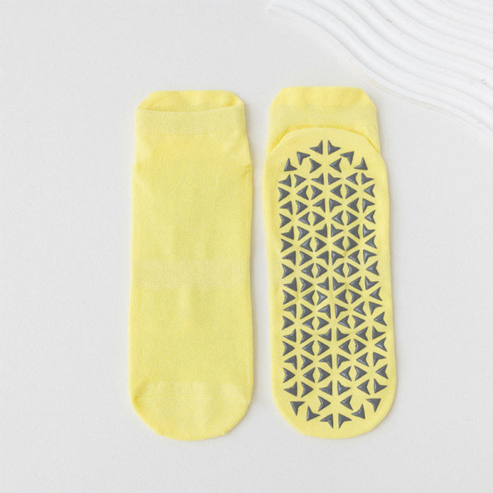 Olivenorma Solid Color Ankle Five-Toe Sport Women's Yoga Socks - Chive Yellow - 10 Pairs - image 11