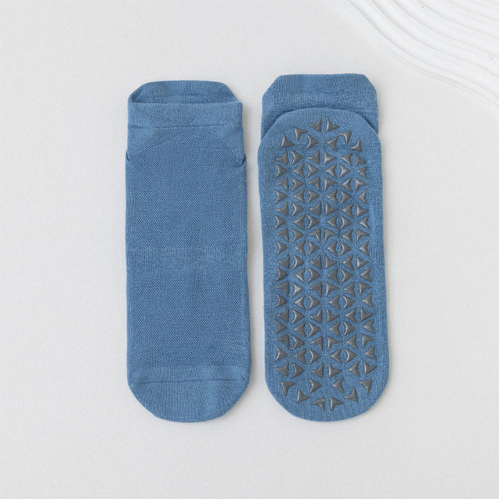Olivenorma Solid Color Ankle Five-Toe Sport Women's Yoga Socks - Denim Blue - 10 Pairs - image 13