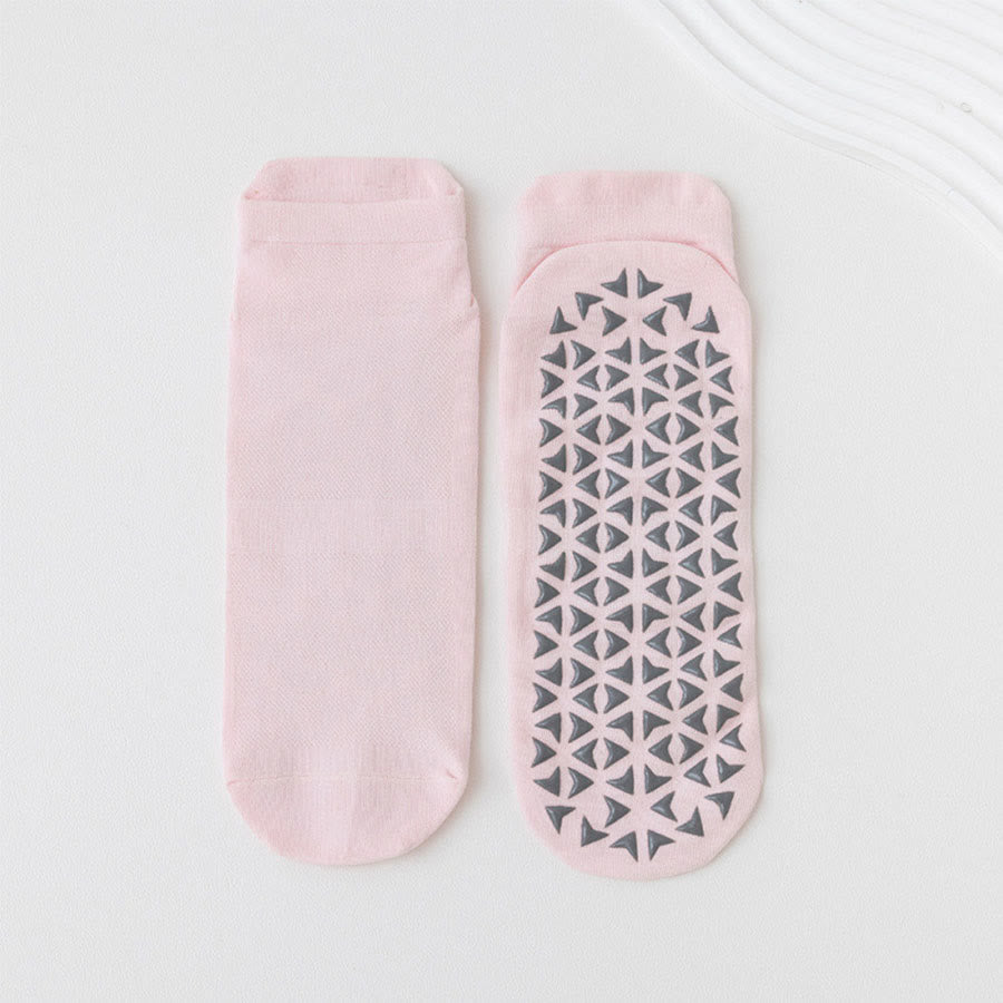 Olivenorma Solid Color Ankle Five-Toe Sport Women's Yoga Socks - Rouge Pink - 10 Pairs - image 15