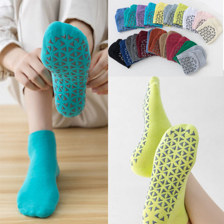 Olivenorma Solid Color Ankle Five-Toe Sport Women's Yoga Socks - image 21