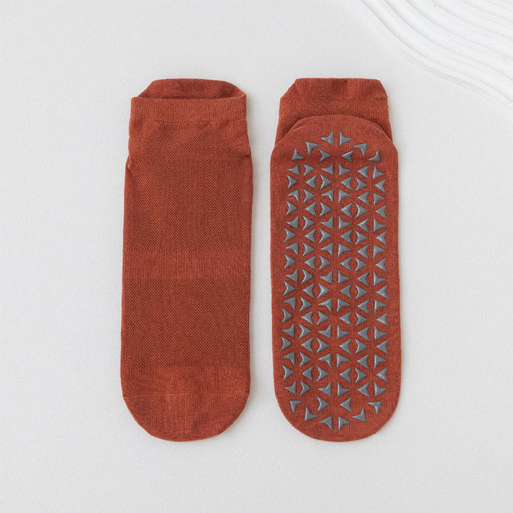 Olivenorma Solid Color Ankle Five-Toe Sport Women's Yoga Socks - Caramel - 10 Pairs - image 2