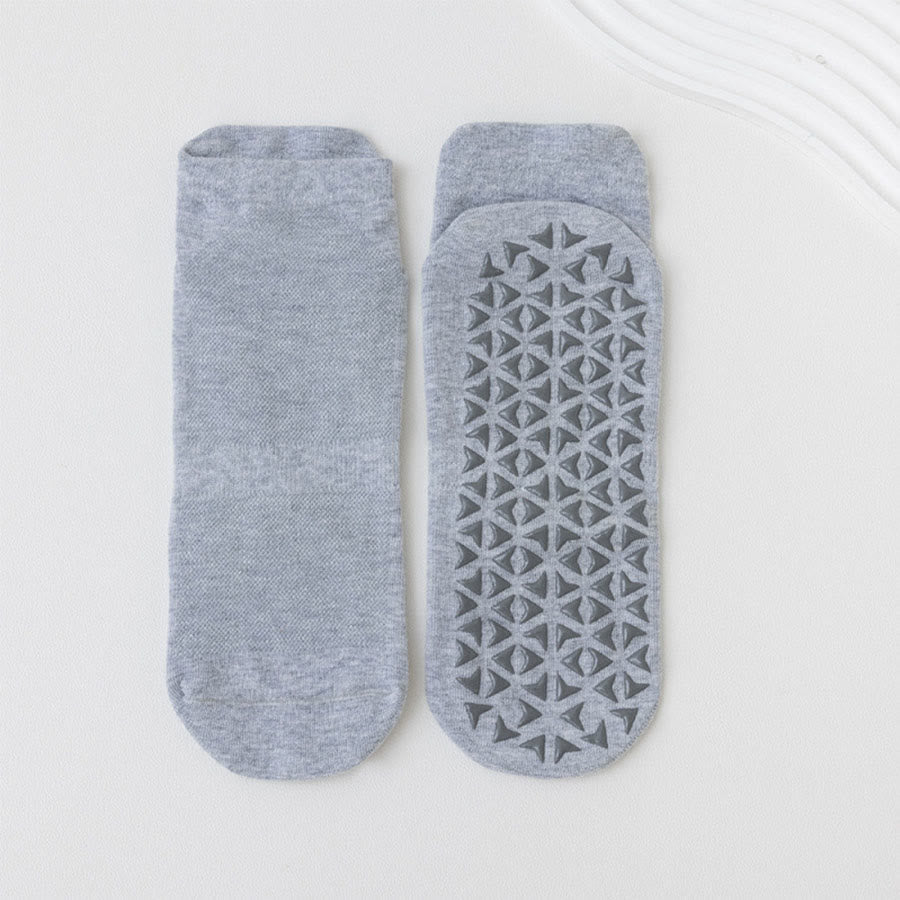 Olivenorma Solid Color Ankle Five-Toe Sport Women's Yoga Socks - Gray Blue - 10 Pairs - image 10