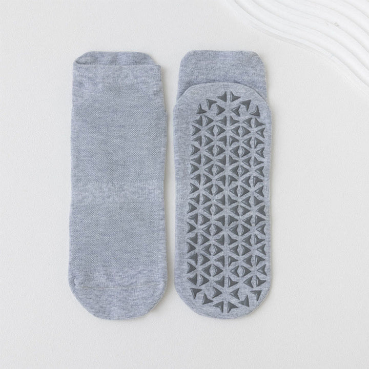 Olivenorma Solid Color Ankle Five-Toe Sport Women's Yoga Socks - Gray Blue - 10 Pairs - image 10