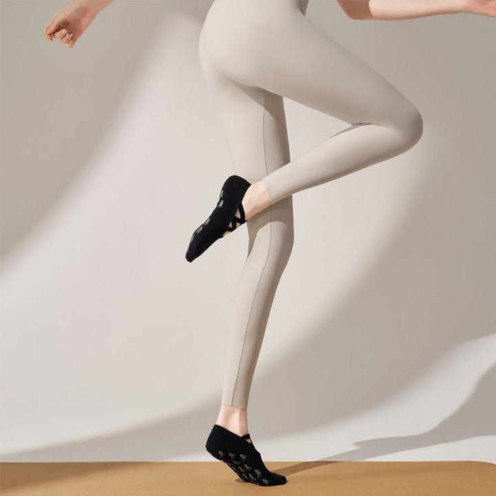 Olivenorma Solid Color Ankle Round-Toe Sport Women's Yoga Socks - Obsidian Black - 10 Pairs - image 9