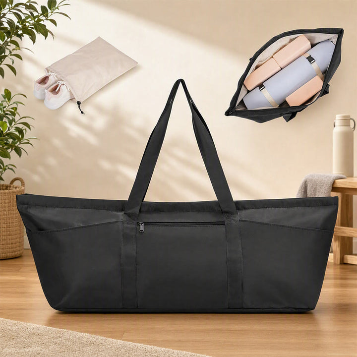 Olivenorma Polyester Fabric Yoga Handbag - Black - image 0