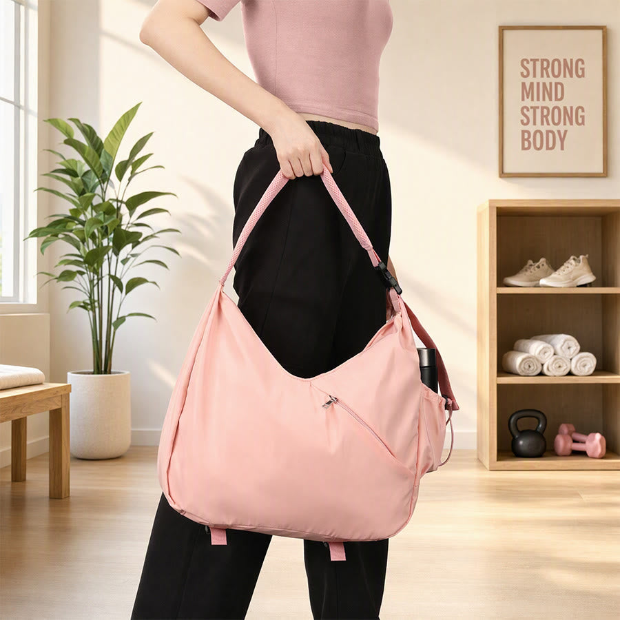 Olivenorma Solid Color Polyester Fabric Yoga Handbag - image 1