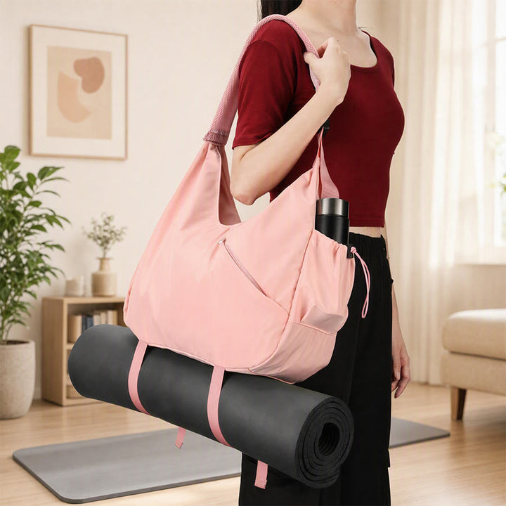 Olivenorma Solid Color Polyester Fabric Yoga Handbag - image 2
