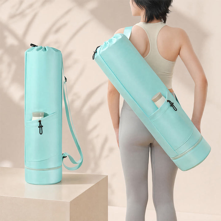 Olivenorma Shoulder Twill Fabric Yoga Bag - Mint Green - image 0