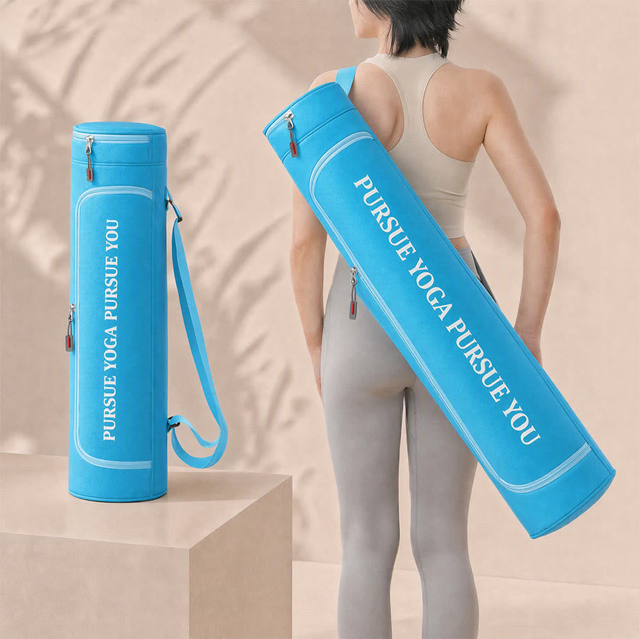 Olivenorma Shoulder Polyester Fabric Yoga Bag - Blue - image 0