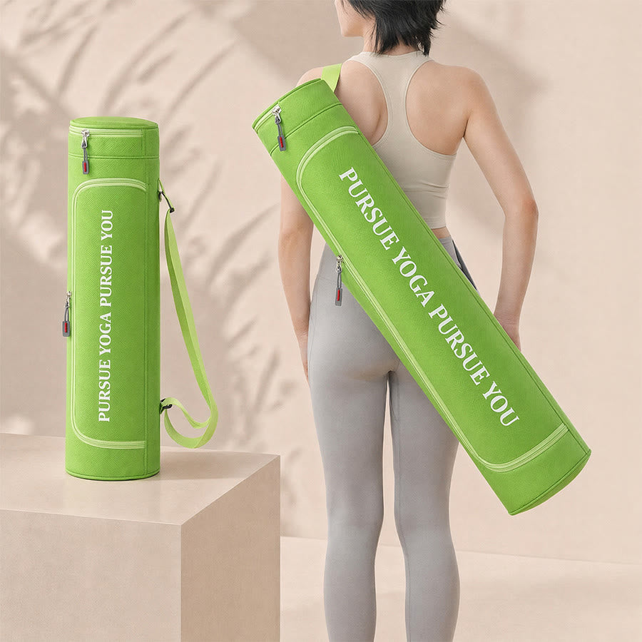 Olivenorma Shoulder Polyester Fabric Yoga Bag - Green - image 18