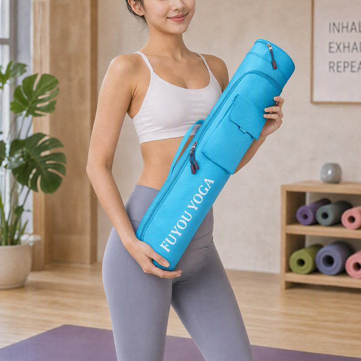 Olivenorma Shoulder With An External Flap Pocket Polyester Fabric Yoga Bag - image 12