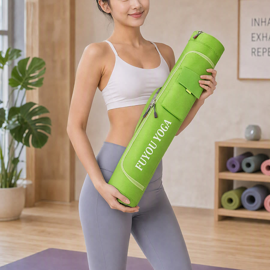 Olivenorma Shoulder With An External Flap Pocket Polyester Fabric Yoga Bag - image 17