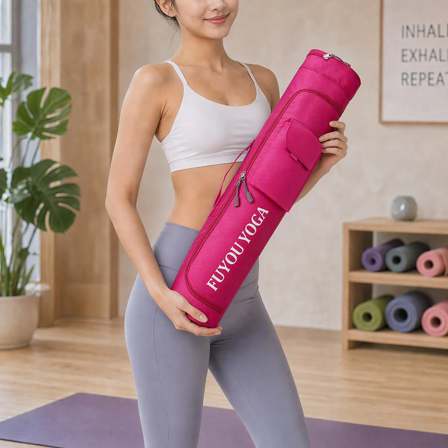 Olivenorma Shoulder With An External Flap Pocket Polyester Fabric Yoga Bag - image 2