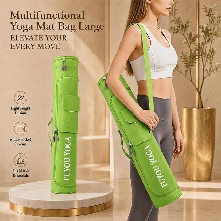 Olivenorma Shoulder With An External Flap Pocket Polyester Fabric Yoga Bag - image 16