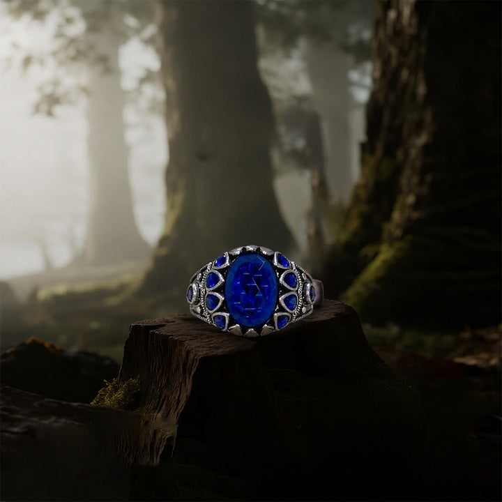 FREE Today: Handmade Blue Sapphire Zircon Men Ring - image 8