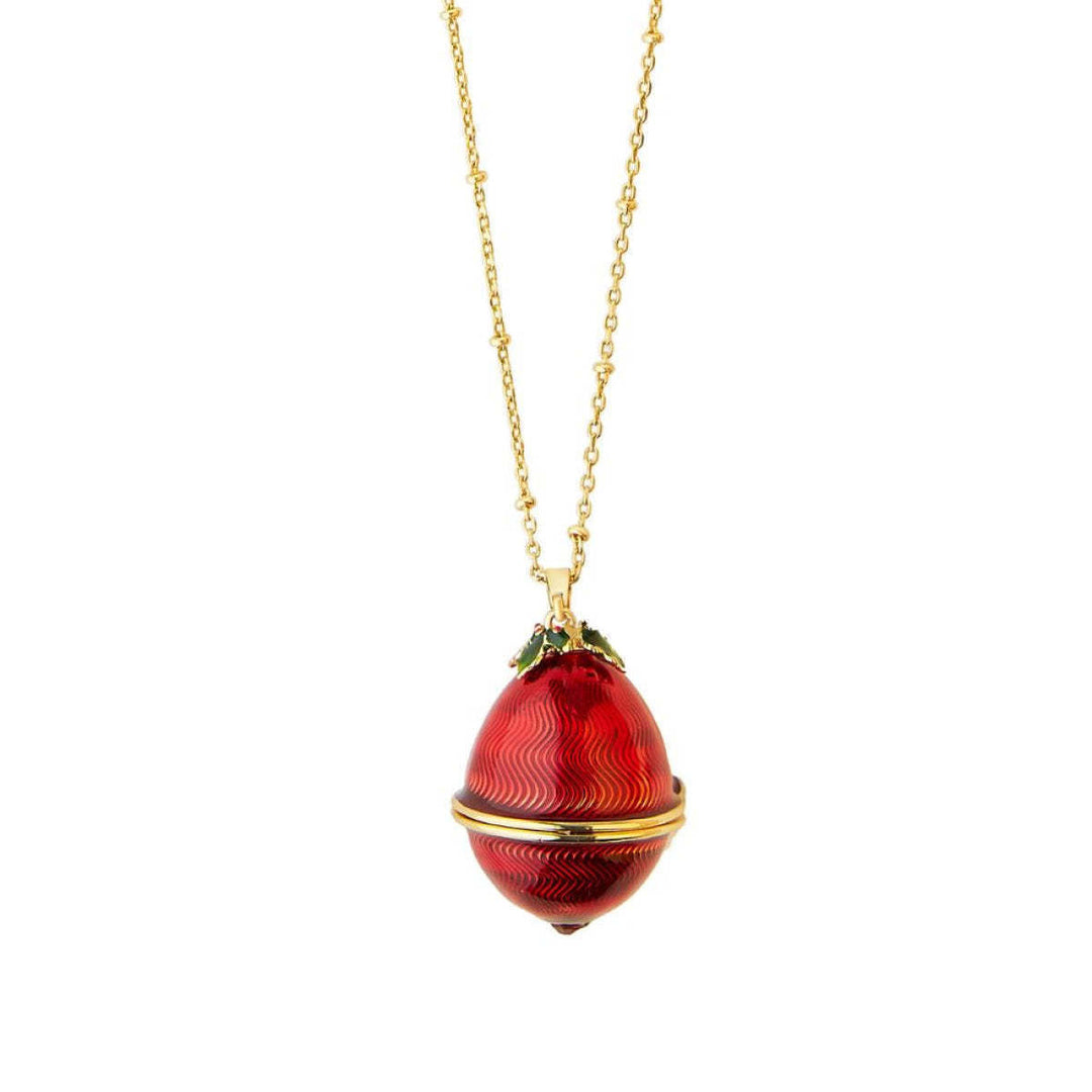 FREE Today: Enameled Easter Egg Pendant Locket Necklace - Red Egg & Bird - image 16