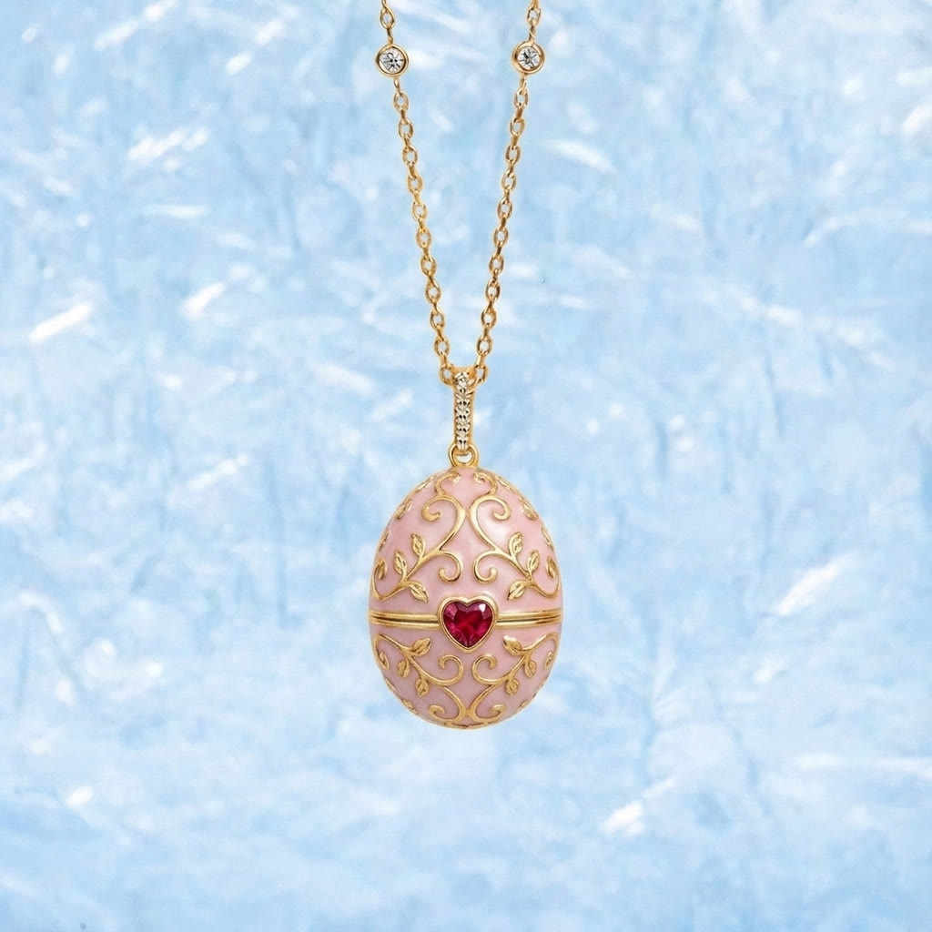 FREE Today: Enameled Easter Egg Pendant Locket Necklace - image 4