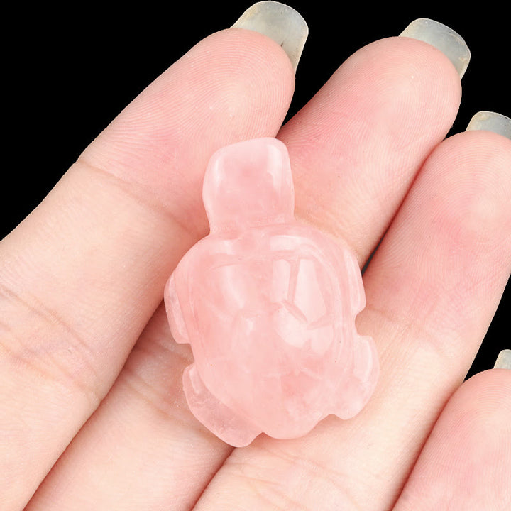 FREE Today: Natural Crystal Turtle Sculpture Gemstone Decoration With Card - Rose Quartz - image 13
