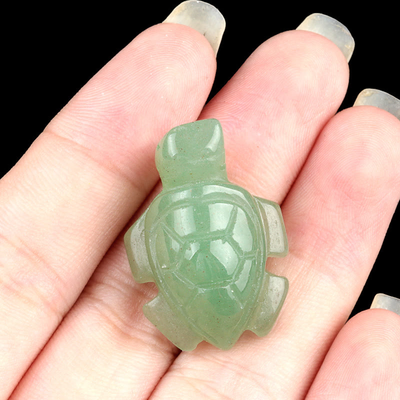 FREE Today: Natural Crystal Turtle Sculpture Gemstone Decoration With Card - Green Aventurine - image 9