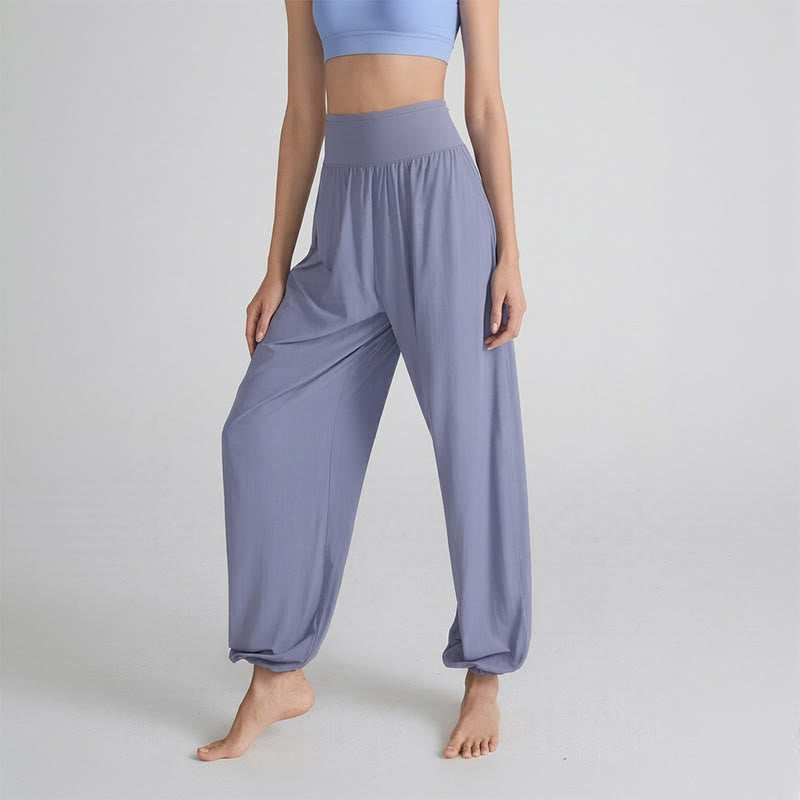 Olivenorma Harem Polyester Women's Pants - Light Blue - image 0