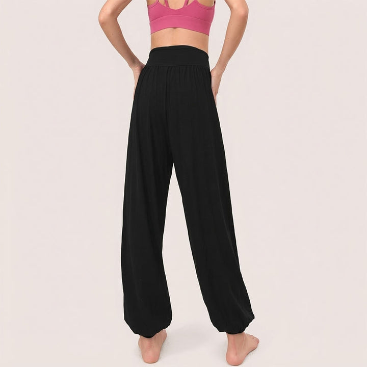 Olivenorma Harem Polyester Women's Pants - Black - image 8