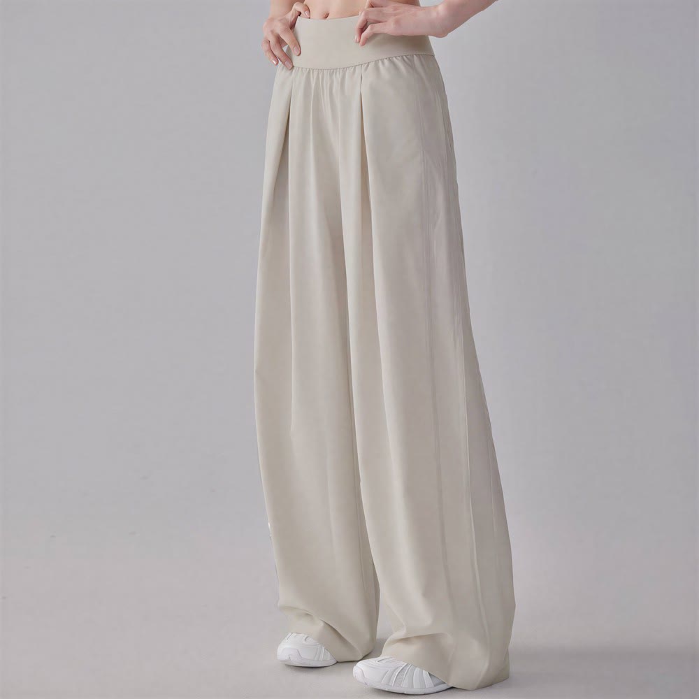 Olivenorma Wide-Leg Long Pants Polyester Spandex Women's Pants - image 2