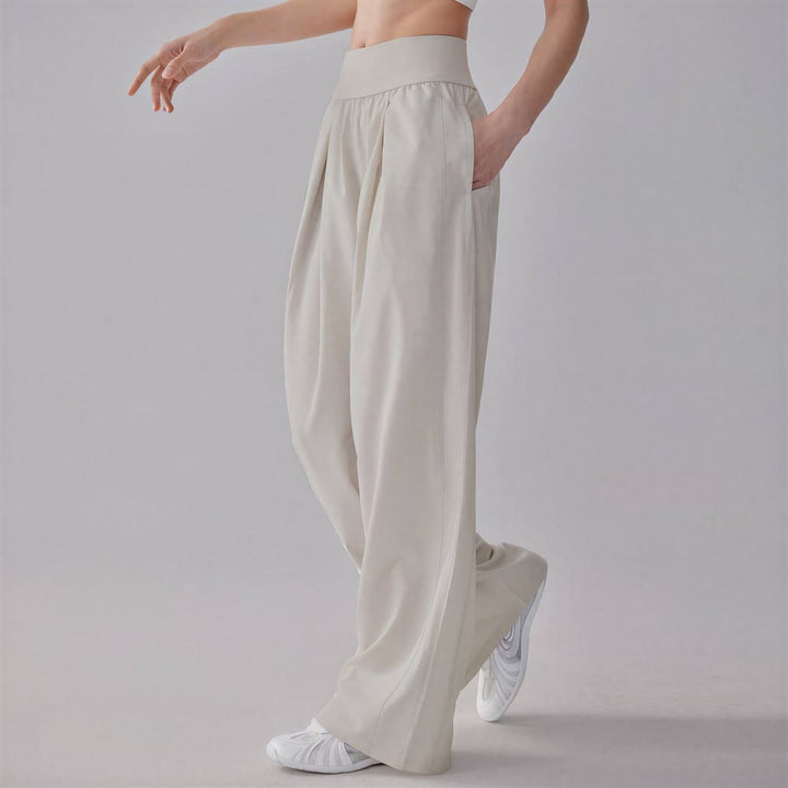Olivenorma Wide-Leg Long Pants Polyester Spandex Women's Pants - image 3