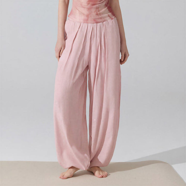 Olivenorma Harem Pants Crinkled Cotton Polyester Women's Pants - image 9