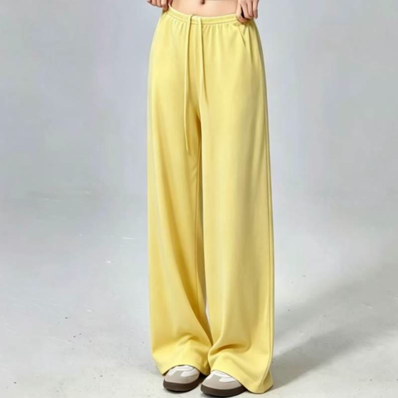 Olivenorma Wide Leg Pants 90% Nylon and 10% Spandex Women's Pants - Yellow - XL - image 13