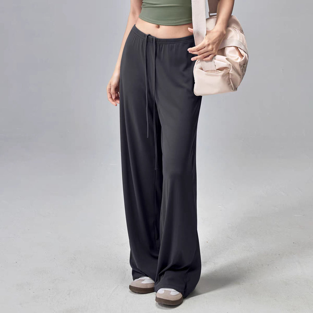 Olivenorma Wide Leg Pants 90% Nylon and 10% Spandex Women's Pants - Black - XL - image 8