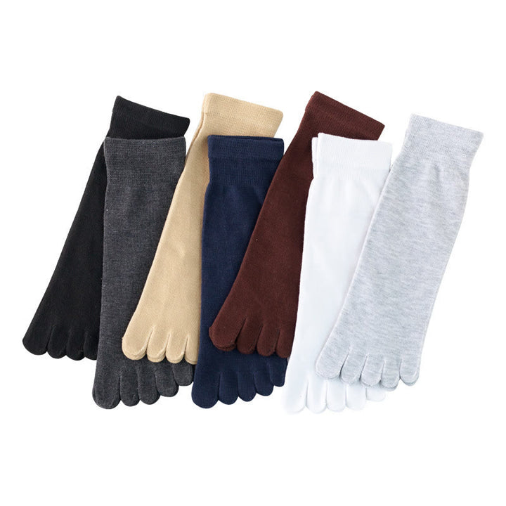 Olivenorma Crew Five Toe Socks Men's Yoga Socks - image 7
