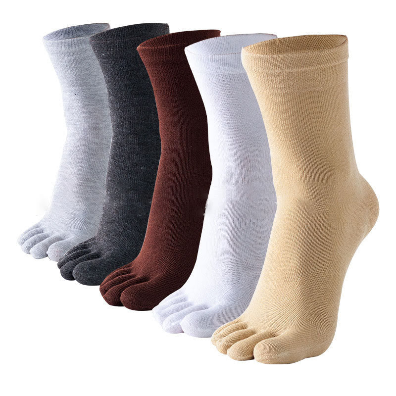 Olivenorma Crew Five Toe Socks Men's Yoga Socks - image 8