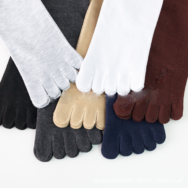 Olivenorma Crew Five Toe Socks Men's Yoga Socks - image 9