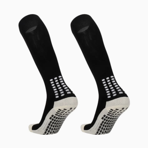 Olivenorma Crew & Knee-High Non-Slip Socks Polyester Men's Sports Socks - Black - Knee-High - 10 Pairs - image 5