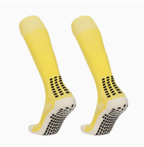 Olivenorma Crew & Knee-High Non-Slip Socks Polyester Men's Sports Socks - Yellow - Knee-High - 10 Pairs - image 1