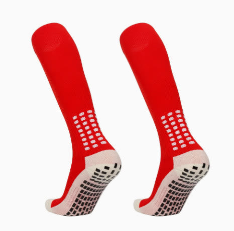 Olivenorma Crew & Knee-High Non-Slip Socks Polyester Men's Sports Socks - Red - Knee-High - 10 Pairs - image 7