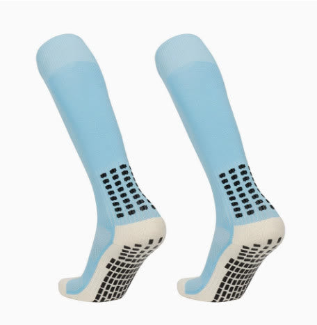 Olivenorma Crew & Knee-High Non-Slip Socks Polyester Men's Sports Socks - Sky Blue - Knee-High - 10 Pairs - image 15