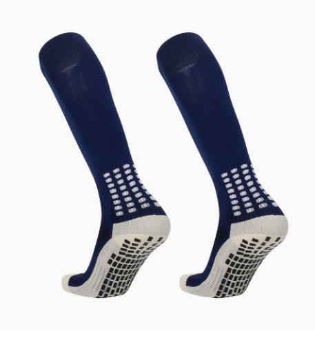 Olivenorma Crew & Knee-High Non-Slip Socks Polyester Men's Sports Socks - Navy Blue - Knee-High - 10 Pairs - image 17