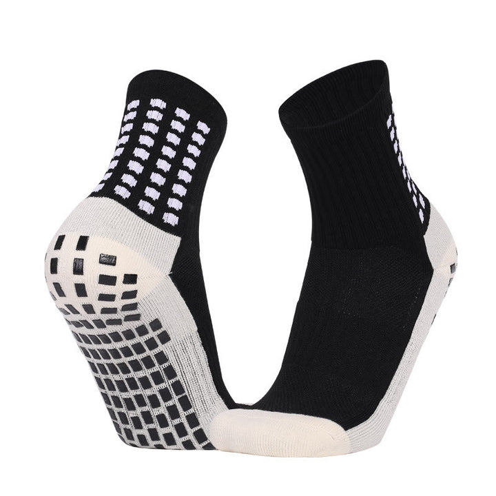 Olivenorma Crew & Knee-High Non-Slip Socks Polyester Men's Sports Socks - Black - Crew - 10 Pairs - image 4