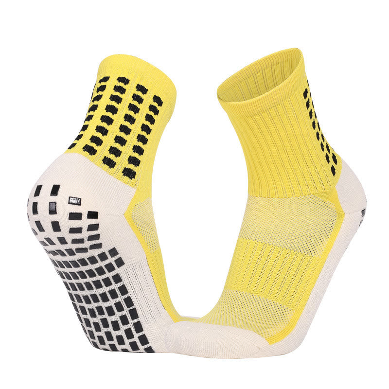 Olivenorma Crew & Knee-High Non-Slip Socks Polyester Men's Sports Socks - Yellow - Crew - 10 Pairs - image 0
