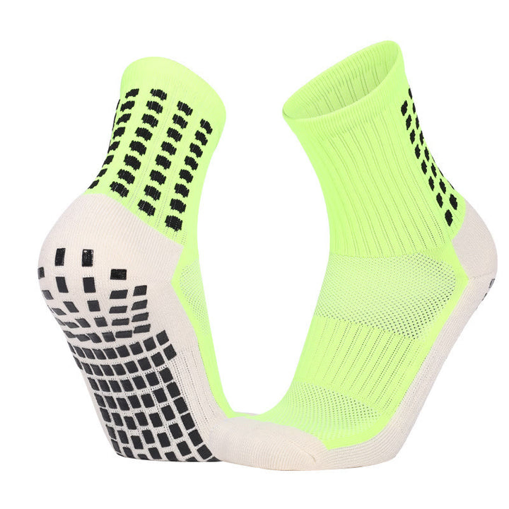 Olivenorma Crew & Knee-High Non-Slip Socks Polyester Men's Sports Socks - Neon Green - Crew - 10 Pairs - image 10