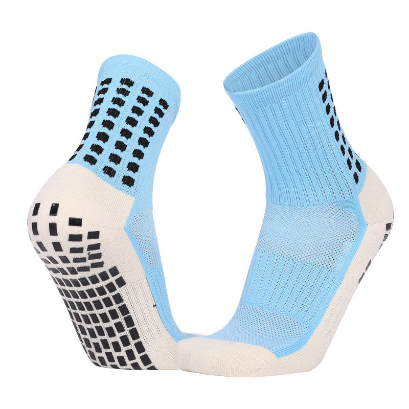 Olivenorma Crew & Knee-High Non-Slip Socks Polyester Men's Sports Socks - Sky Blue - Crew - 10 Pairs - image 14