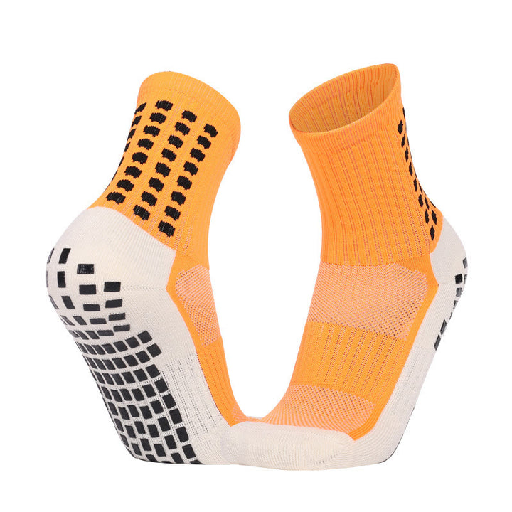 Olivenorma Crew & Knee-High Non-Slip Socks Polyester Men's Sports Socks - Orange - Crew - 10 Pairs - image 12
