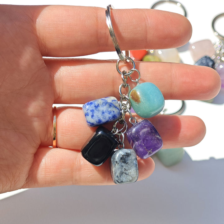 FREE Today: Handmade Natural Crystal Stone Zodiac Keychain - image 1