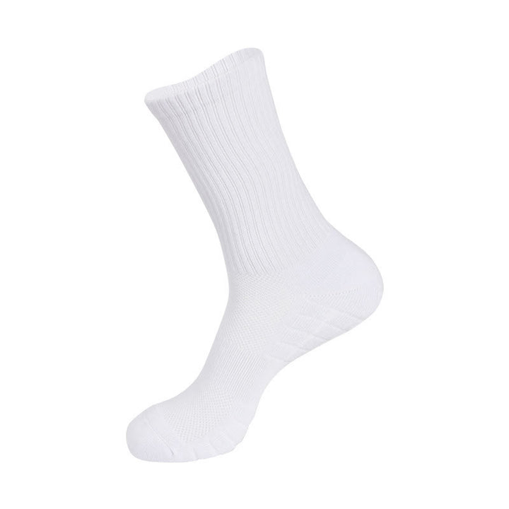 Olivenorma Ankle & Crew & Knee-High Cotton Men's Yoga Socks - White - Knee-High - 10 Pairs - image 5